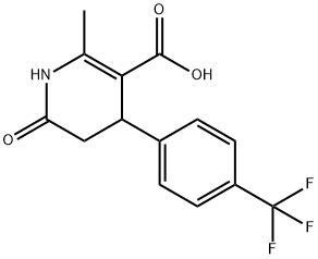 2-Methyl-6-oxo-4-(4-(trifluoromethyl)phenyl)-1,4,5,6-tetrahydropyridine-3-carboxylic acid Structure