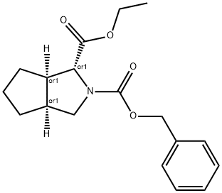 hexahydro-, 1-ethyl-2-(phenylmethyl) ester, (1R,3aS,6aR)- 结构式