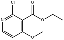 2-クロロ-4-メトキシニコチン酸エチル 化学構造式