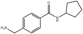 4-(aminomethyl)-N-cyclopentylbenzamide 结构式