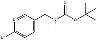 5-(N-Boc-aminomethyl)-2-bromopyridine 化学構造式