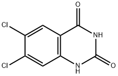 6,7-DICHLOROQUINAZOLINE-2,4(1H,3H)-DIONE, 864293-02-7, 结构式