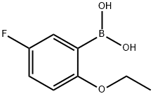 2‐エトキシ‐5‐フルオロフェニルボロン酸 化学構造式