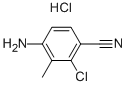 4-氨基-2-氯-3-甲基苯腈盐酸盐 结构式