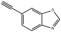 (9CI)-6-乙炔-苯并噻唑, 864376-04-5, 结构式