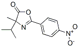 5(4H)-Oxazolone,  4-methyl-4-(1-methylethyl)-2-(4-nitrophenyl)-,864376-58-9,结构式