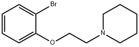 1-[2-(2-ブロモフェノキシ)エチル]ピペリジン 化学構造式
