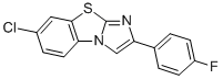 7-CHLORO-2-(4-FLUOROPHENYL)IMIDAZO[2,1-B]BENZOTHIAZOLE Struktur