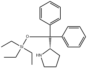 2α-[ジフェニル(トリエチルシロキシ)メチル]ピロリジン 化学構造式