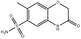 3-氧代-7-甲基-4H-1,4-苯并恶嗪-6-磺酰胺 结构式
