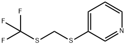 3-TRIFLUOROMETHYLSULFANYLMETHYLSULFANYL-PYRIDINE,864684-86-6,结构式