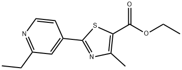 2-(2-ETHYL-PYRIDIN-4-YL)-4-METHYL-THIAZOLE-5-CARBOXYLIC ACID ETHYL ESTER Structure