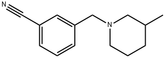 3-(3-METHYL-PIPERIDIN-1-YLMETHYL)-BENZONITRILE Structure
