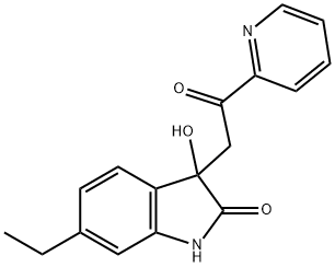 6-ETHYL-3-HYDROXY-3-(2-OXO-2-PYRIDIN-2-YL-ETHYL)-1,3-DIHYDRO-INDOL-2-ONE Structure