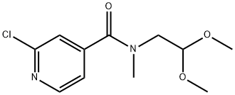 2-CHLORO-N-(2,2-DIMETHOXY-ETHYL)-N-METHYL-ISONICOTINAMIDE Structure