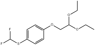 (4-(2,2-二乙氧基乙氧基)苯基)(二氟甲基)硫烷, 864685-33-6, 结构式