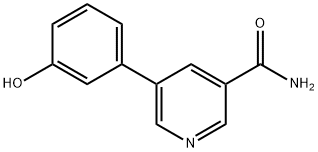 5-(3`-羟苯基)-吡啶-3-甲酰胺 结构式