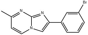 2-(3-BROMO-PHENYL)-7-METHYL-IMIDAZO[1,2-A]PYRIMIDINE Struktur