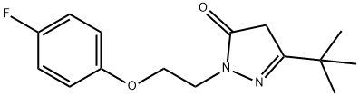 5-TERT-BUTYL-2-[2-(4-FLUORO-PHENOXY)-ETHYL]-2,4-DIHYDRO-PYRAZOL-3-ONE Structure