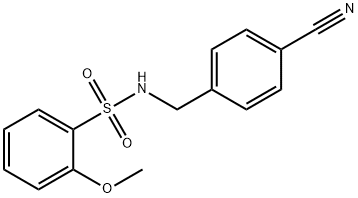 N-(4-CYANO-BENZYL)-2-METHOXY-BENZENESULFONAMIDE Struktur