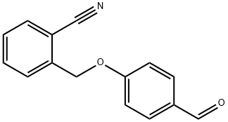 2-[(4-甲酰基苯氧基)甲基]苄腈, 864718-38-7, 结构式
