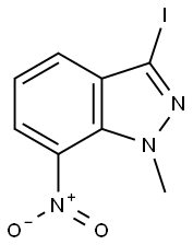 3-iodo-1-methyl-7-nitro-1H-indazole,864724-65-2,结构式