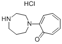 2-[1,4]DIAZEPAN-1-YL-CYCLOHEPTA-2,4,6-TRIENONE HYDROCHLORIDE Struktur