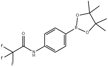 2,2,2-TRIFLUORO-N-[4-(4,4,5,5-TETRAMETHYL-[1,3,2]DIOXABOROLAN-2-YL)-PHENYL]-ACETAMIDE,864754-08-5,结构式