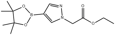 1-(乙氧羰基甲基)-1H-吡唑-4-硼酸频那醇酯,864754-16-5,结构式