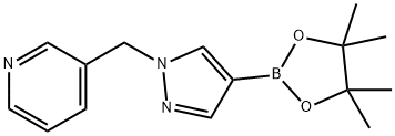 3-[4-(4,4,5,5-TETRAMETHYL-[1,3,2]DIOXABOROLAN-2-YL)-PYRAZOL-1-YLMETHYL]-PYRIDINE Struktur
