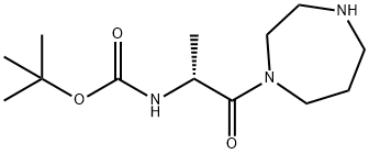 (2-[1,4]Diazepan-1-yl-1-methyl-2-oxo-ethyl)-carbamic acid tert-butyl ester
 Structure