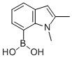 1,2-二甲基吲哚-7-硼酸,864754-32-5,结构式