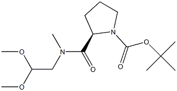 N-BOC-D-PROLINE (2,2-DIMETHOXY-ETHYL)-METHYLAMIDE Structure