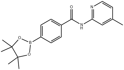 N-(4-METHYL-PYRIDIN-2-YL)-4-(4,4,5,5-TETRAMETHYL-[1,3,2]DIOXABOROLAN-2-YL)-BENZAMIDE Struktur