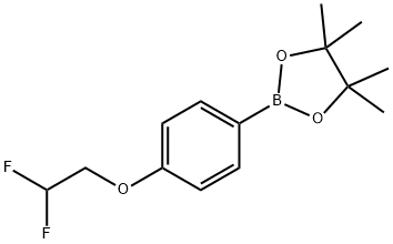 2-[4-(2,2-DIFLUORO-ETHOXY)-PHENYL]-4,4,5,5-TETRAMETHYL-[1,3,2]DIOXABOROLANE Struktur