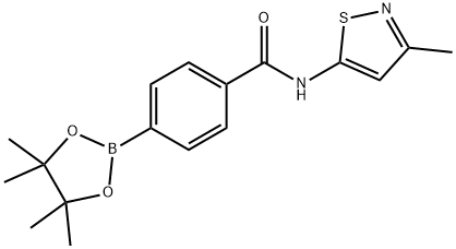 N-(3-METHYL-ISOTHIAZOL-5-YL)-4-(4,4,5,5-TETRAMETHYL-[1,3,2]DIOXABOROLAN-2-YL)-BENZAMIDE Structure