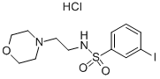 3-IODO-N-(2-MORPHOLIN-4-YL-ETHYL)-BENZENESULFONAMIDE HYDROCHLORIDE 结构式
