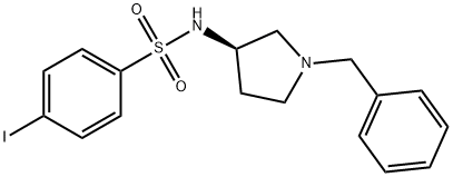 (R)-N-(1-BENZYL-PYRROLIDIN-3-YL)-4-IODO-BENZENESULFONAMIDE HYDROCHLORIDE Struktur