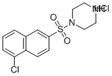 4-(5-CHLORO-NAPHTHALENE-2-SULFONYL)-PIPERAZINE HYDROCHLORIDE Structure