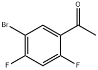 1-(5-Bromo-2,4-difluoro-phenyl)-ethanone Struktur