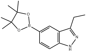 3-ETHYL-5-(4,4,5,5-TETRAMETHYL-[1,3,2]DIOXABOROLAN-2-YL)-1H-INDAZOLE|3-乙基-1H-吲唑-5-硼酸频哪醇酯