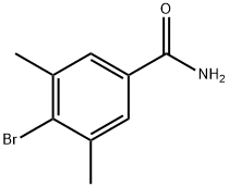 4-溴-3,5-二甲基苯甲酰胺, 864825-81-0, 结构式