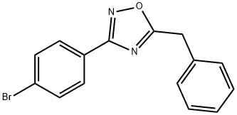 5-BENZYL-3-(4-BROMOPHENYL)-1,2,4-OXADIAZOLE Struktur