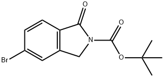 5-溴-1-氧代异吲哚啉-2-甲酸叔丁酯,864866-80-8,结构式