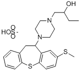 1-피페라진에탄올,4-(10,11-디히드로-8-(메틸티오)디벤조(b,f)티에핀-10-일)-알파-에틸-,모노메탄술포네이트