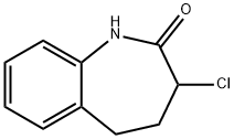 3-クロロ-1,3,4,5-テトラヒドロ-2H-1-ベンズアゼピン-2-オン 化学構造式