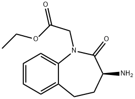 (S)-3-AMino-2,3,4,5-tetrahydro-2-oxo-1H-1-benzazepine-1-acetic Acid Ethyl Ester, 86499-52-7, 结构式