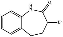 3-ブロモ-1,3,4,5-テトラヒドロ-2H-1-ベンゾアゼピン-2-オン 化学構造式