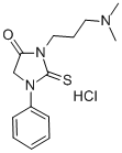 86503-27-7 Hydantoin, 3-(3-(dimethylamino)propyl)-1-phenyl-2-thio-, hydrochloride