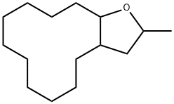 Cyclododecabfuran, tetradecahydro-2-methyl- Structure